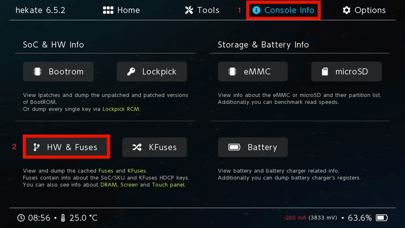 Hekate Console Info